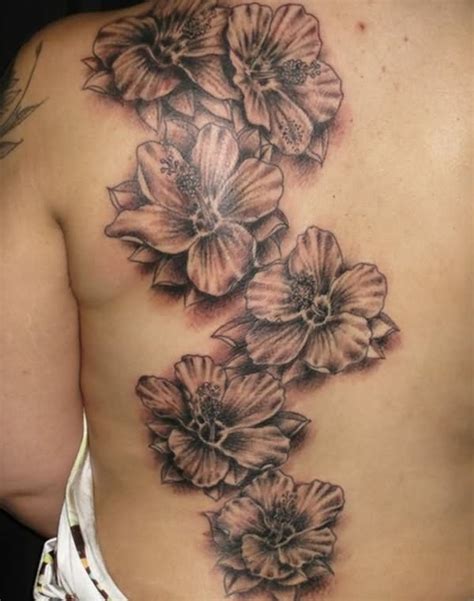 34 Best Tropical Flower Tattoos Black And Grey Images On