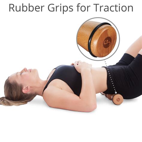 Wooden Back Roller And Massager Self Back Massage Tools