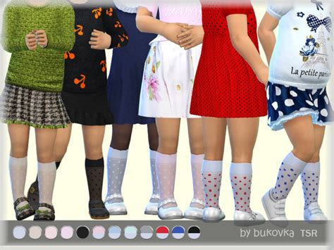 Socks For Little Girls By Bukovka At Tsr Sims 4 Updates