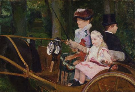 A Woman And A Girl Driving By Mary Cassatt 1881 Oil On Canvas In The Collection Of The