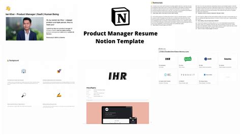 How To Create Your Own Online Product Manager Cv Using Notion Like A