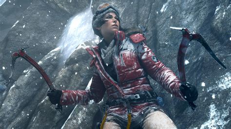 Wallpaper Rise of the Tomb Raider, Lara Croft, game, bow, ice, art, Best Games, sci-fi, PC, PS4 ...