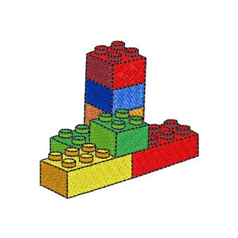 Lego Blocks Machine Embroidery Design By Concordcollections
