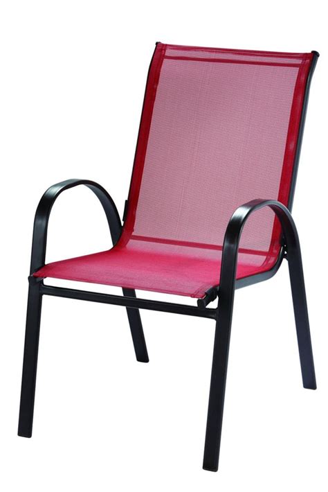 We are posting this video because we couldn't find a good video when we were looking to do ours(not even on the manufacturers website)! Hampton Bay Steel Patio Sling Stacking Chair in Red | The ...