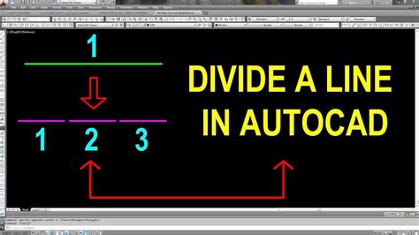 How To Divide A Line In Autocad Youtube With Images Autocad