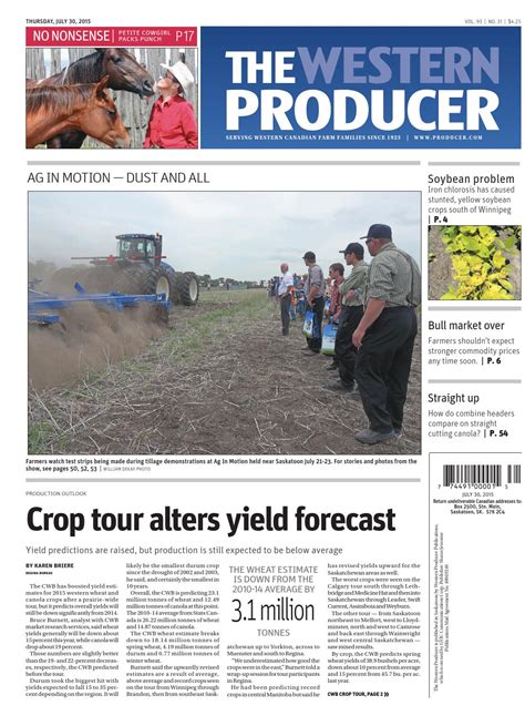 The Western Producer July 30 2015 By The Western Producer Issuu