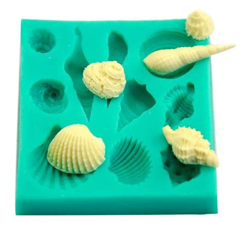 Conch Snail Whelk Shell Silicone Fondant Soap 3d Cake Mold Cupcake