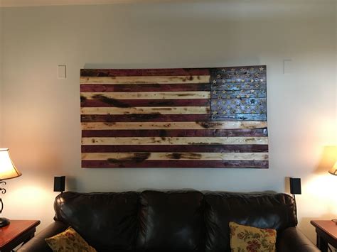20 photos rustic american flag wall art