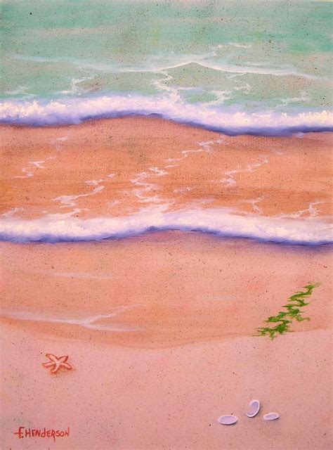 Sandy Beach Painting By Francine Henderson