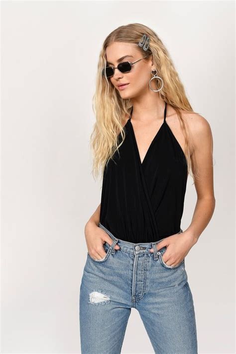 Backless Is Always A Good Idea In The Fool In Love Black Bodysuit This