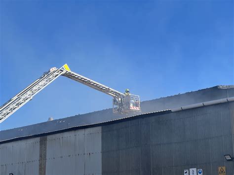Vision Alert Intense Blaze At Industrial Galvanising Factory