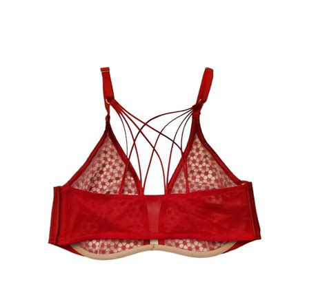 Victoria S Secret Red Lingerie Bra And Panty Panties Set 38d Large Nwt Ebay