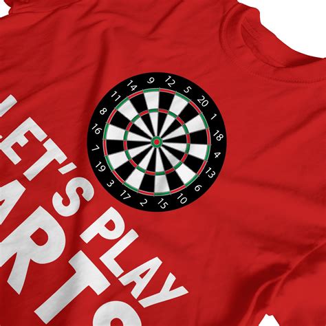 1Tee Mens Let S Play Darts Dartboard T Shirt EBay