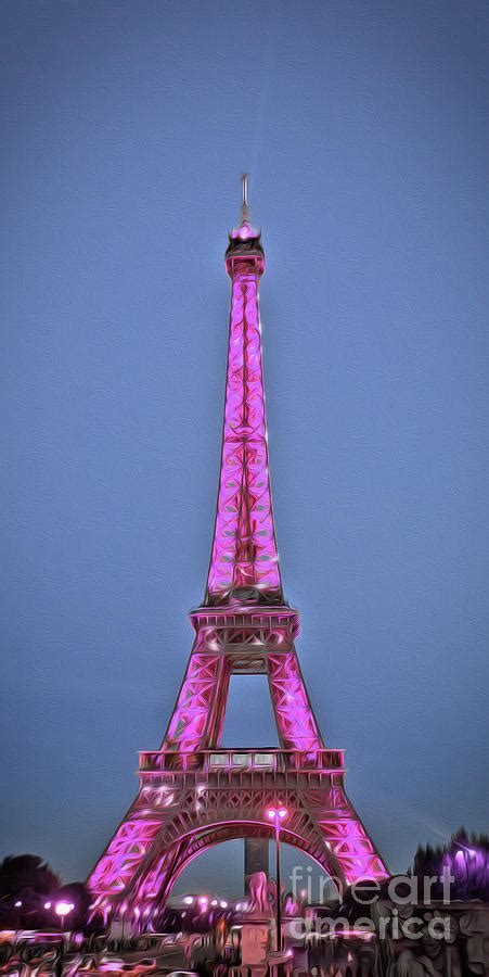 Pink Eiffel Tower 17 Photograph By Alex Art Ireland