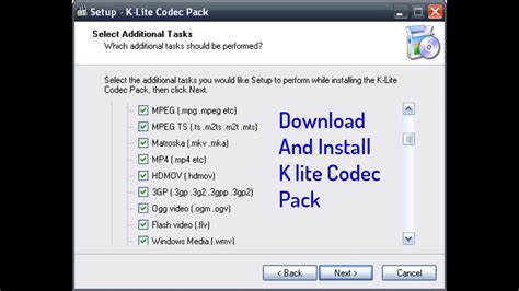 Codecs are needed for encoding and decoding (playing) audio and video. How To Download And Install K Lite Codec Pack Full ...
