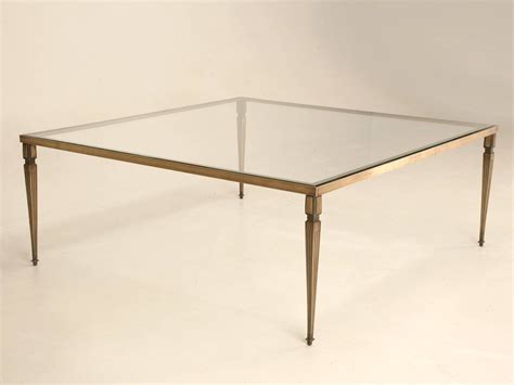 44w x 24d x 18h. The Best Bronze Coffee Table Glass Top