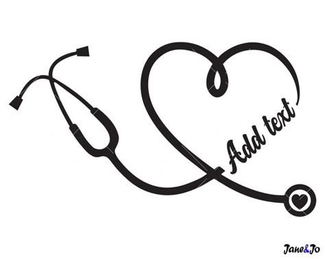 Heart Stethoscope Svg Stethoscope Svgessential Worker Etsy