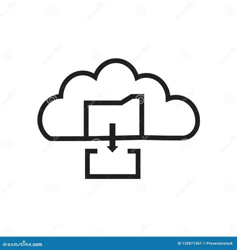 Cloud Sync Data Backup Icon Stock Vector Illustration Of Backup