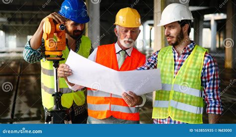 Engineer Contractor Architect Teamwork Construction People Talking