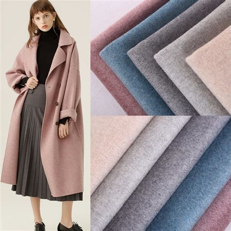 Mixed Double Faced 100 Wool Fabric Autumn Winter Coat Woolen Fabrics