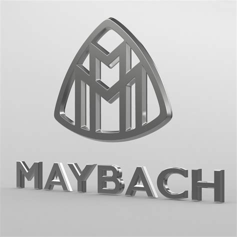 Model 3d Maybach Logo Cgtrader