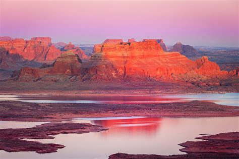 Lake Powell Sunset Mesa Photograph By Johnny Adolphson