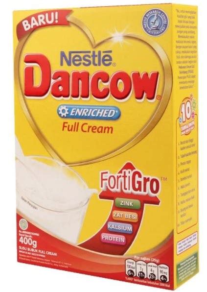 Selain kandungan gizinya, susu juga dapat berfungsi untuk menghilangkan stress pada orang dewasa. Susu Dancow Full Cream untuk Orang Dewasa - Komposisi Produk