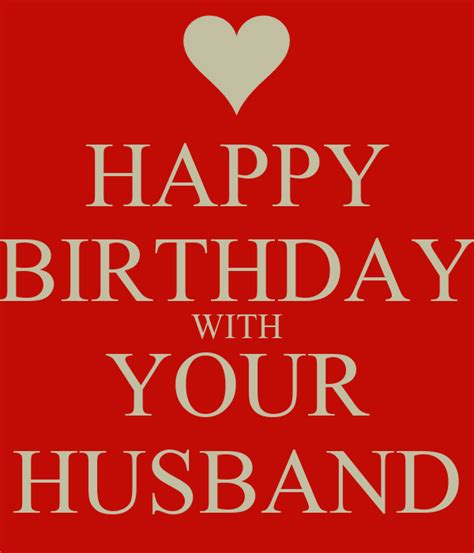 Happy Birthday With Your Husband Poster Yvonne Keep Calm O Matic