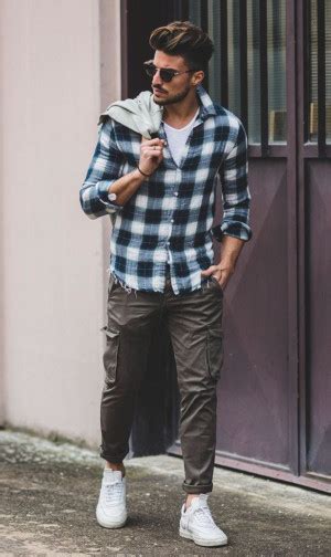 Guys Flannel Shirts Flannel Shirt Outfits Ideas With Light Blue Casual