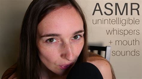 Unintelligible Inaudible Asmr With Lots Of Mouth Sounds Youtube