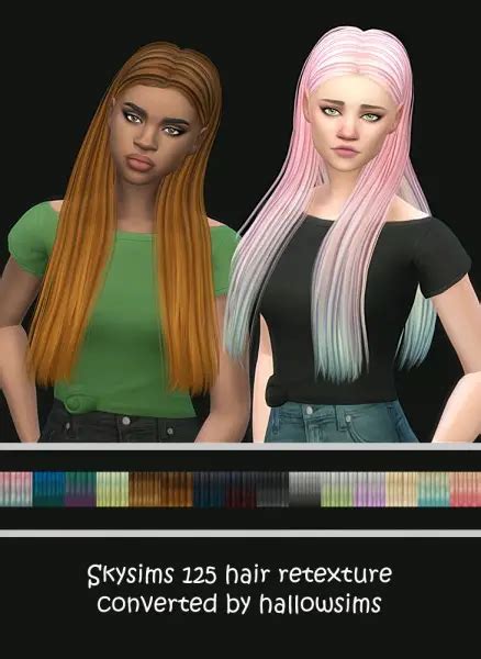 Simsworkshop Skysims 125 Hair Retextured By Maimouth Sims 4 Hairs