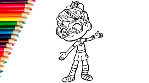 How to Color in Abby from Abby Hatcher 😍 Coloring Pages - How to draw Abby Hatcher - YouTube