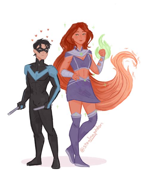 Nightwing And Starfire Art By Stealingpotatoes Rrolereversal