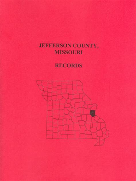 Jefferson County Missouri Records Mountain Press And Southern Genealogy Books