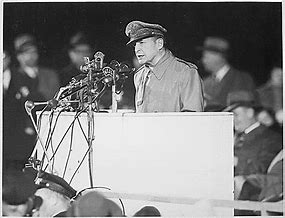 Image result for MacArthur gave his "Old Soldiers" speech
