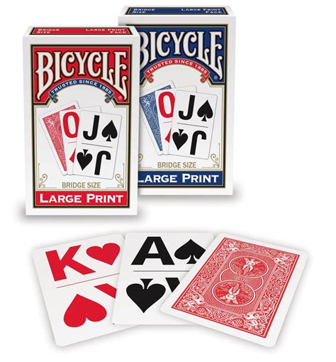 Bicycle Large Print Playing Cards 1 Pack New Ebay