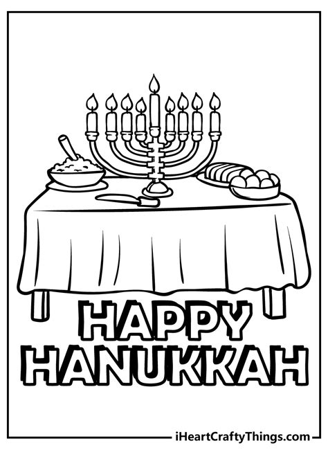 Hanukkah Coloring Pages To Print