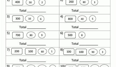 Math Place Value Worksheets To Hundreds — db-excel.com