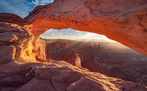 Mesa Arch Canyonlands National Park Sonnenstrahlen Usa 2880x1800 Hd