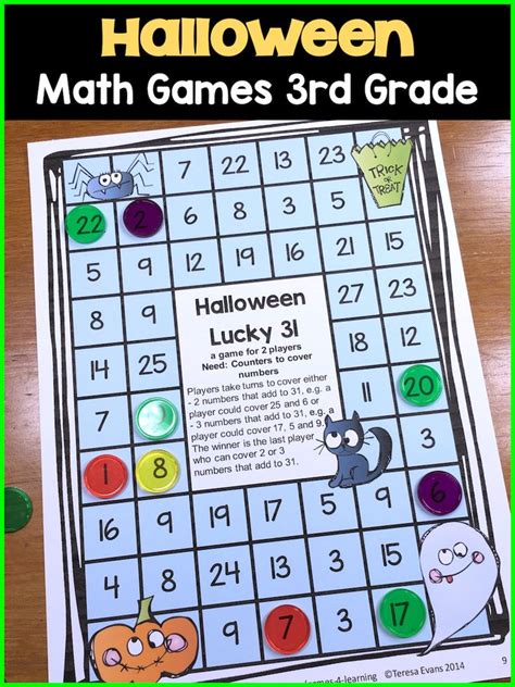 Halloween Math Games 3rd Grade That Are Fun For Kids To Practice Number