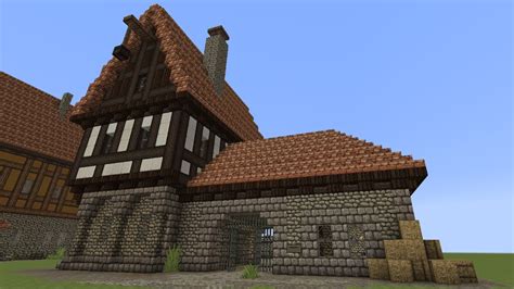 Ihr wollt wissen, wie ihr in minecraft kleines mittelalter haus bauen bzw in minecraft kleines mittelalterliches haus bauen könnt? Minecraft - Fachwerkhaus - Schafsfarm und Schneiderei ...