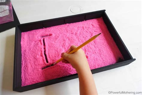 Colored Salt Writing Tray For Reluctant Writers Cool Writing Pre