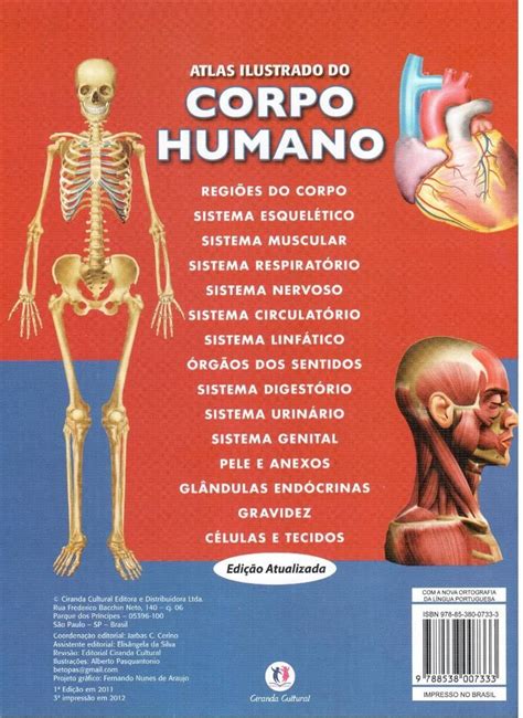 Atlas Ilustrado Do Corpo Humano Esem Cerqueira Frete Grátis Mercado Livre
