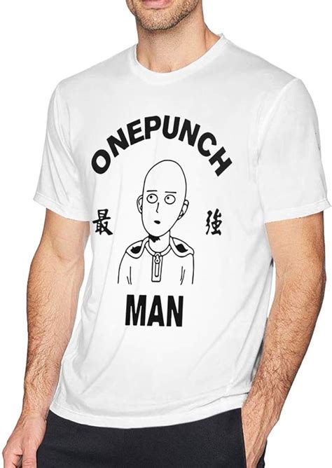Men S One Punch Man Short Sleeve T Shirts Crewneck Tee 3x Large Amazon Ca Clothing And Accessories