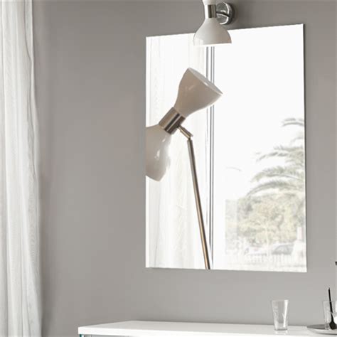 450x600mm Plain Bathroom Mirror Pencil Edge Wall Mounted Vertical Or Horizontal