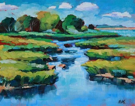 Daily Paintworks Marsh Original Fine Art For Sale Mary Anne