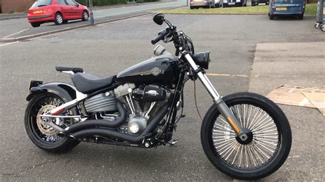 The thunderbike spoke wheel combines noble 15 spoke style with a sporty look. Harley Softail Rocker C Fat Spoke wheels 21X3.5 king ...