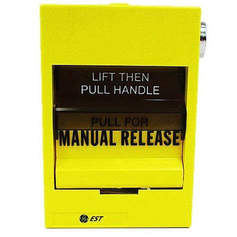Edwards Signaling 278a Rel Dual Action Manual Release Station Yellow