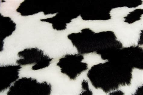 Cow Faux Fur Fabric By The Meter For Disguise Costumes Cosplay R2