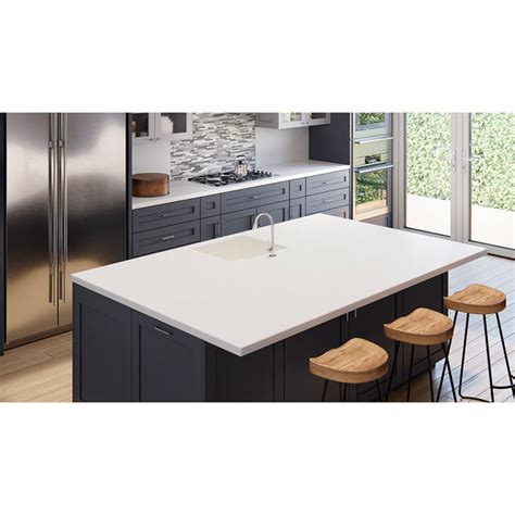 White Solid Surface Countertops Allen Roth